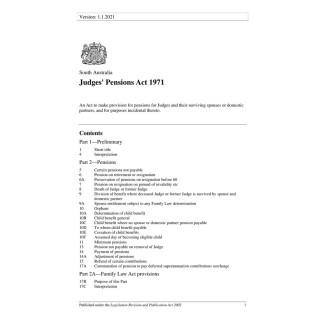 Judges Pensions Act 1971
