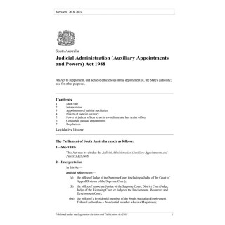 Judicial Administration (Auxiliary Appointments and Powers) Act 1988