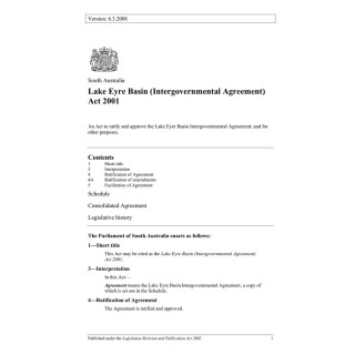 Lake Eyre Basin (Intergovernmental Agreement) Act 2001