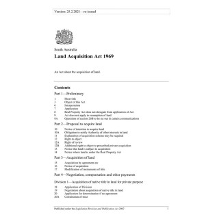 Land Acquisition Act 1969