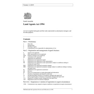 Land Agents Act 1994