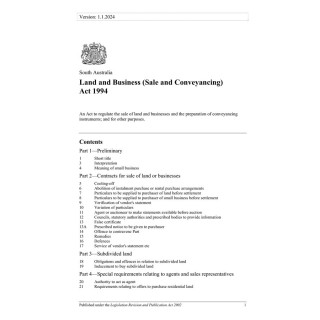 Land and Business (Sale and Conveyancing) Act 1994