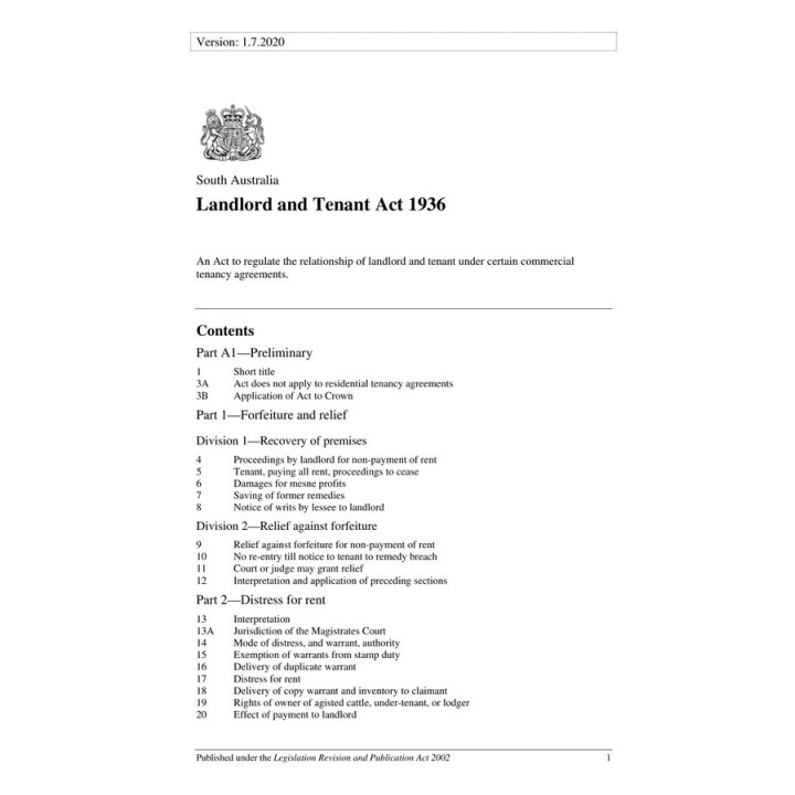 Landlord and Tenant Act 1936