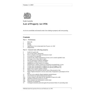 Law of Property Act 1936