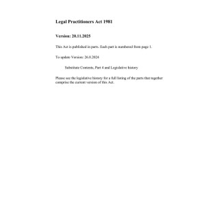 Legal Practitioners Act 1981