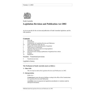 Legislation Revision and Publication Act 2002