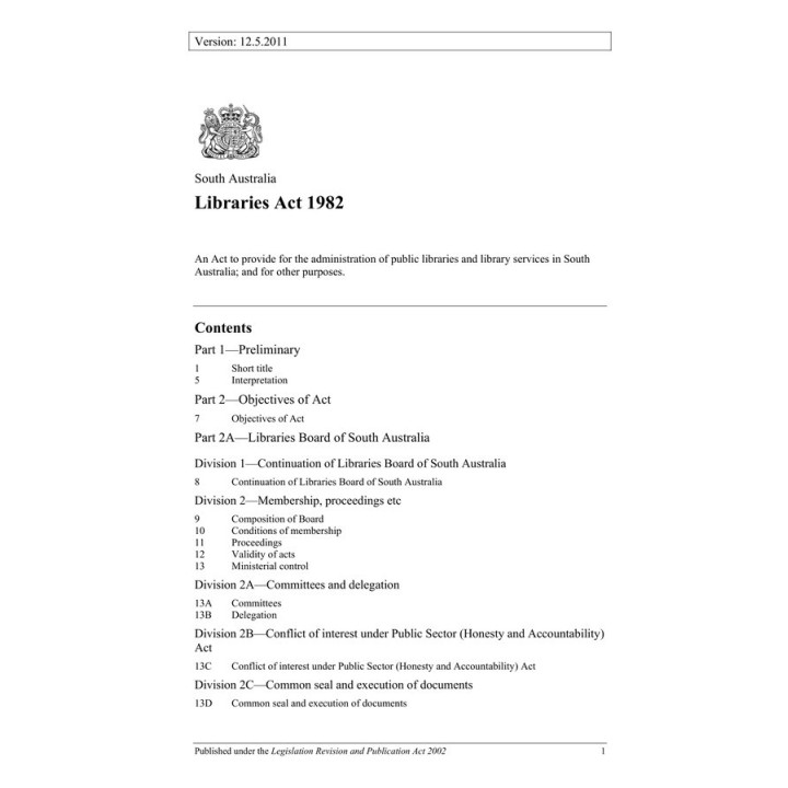 Libraries Act 1982