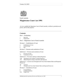 Magistrates Court Act 1991