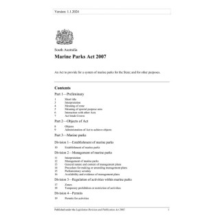Marine Parks Act 2007