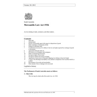 Mercantile Law Act 1936