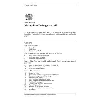 Metropolitan Drainage Act 1935