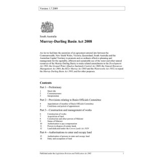 Murray-Darling Basin Act 2008