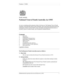 National Trust of South Australia Act 1955