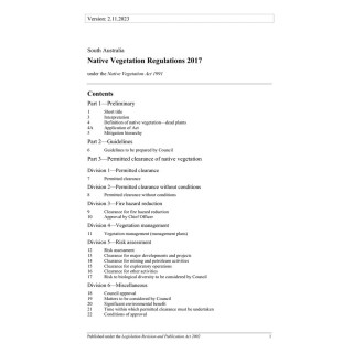 Native Vegetation Regulations 2017