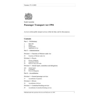 Passenger Transport Act 1994