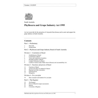 Phylloxera and Grape Industry Act 1995
