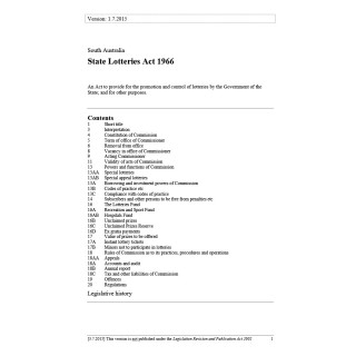 State Lotteries Act 1966