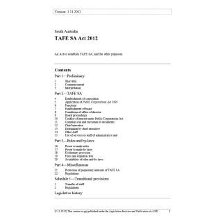 TAFE SA Act 2012