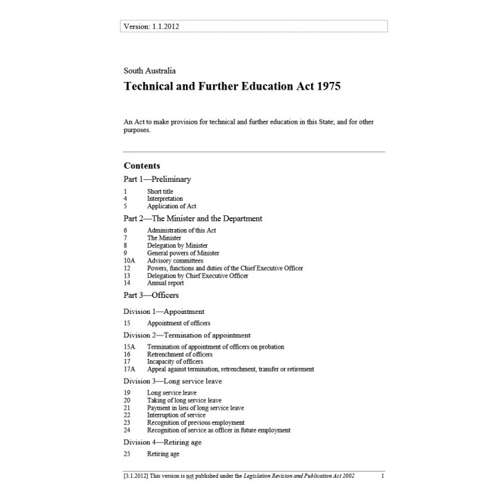 Technical and Further Education Act 1975