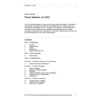 Water Industry Act 2012