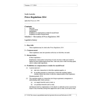 Prices Regulations 2014